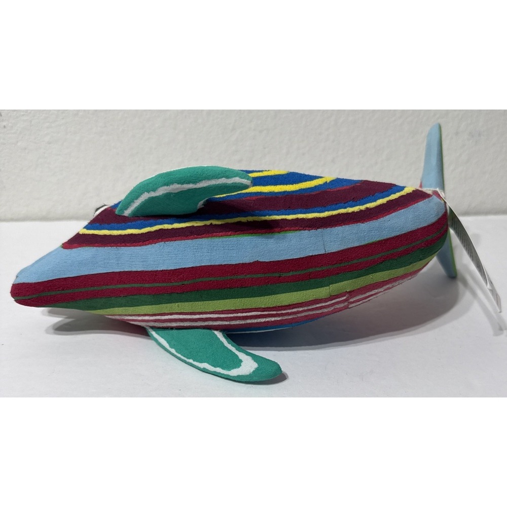 Ocean Sole Dolphin 11.5" Flip Flop Art Recycled Fish Art Sculpture Ocean Trash - Picture 9 of 13